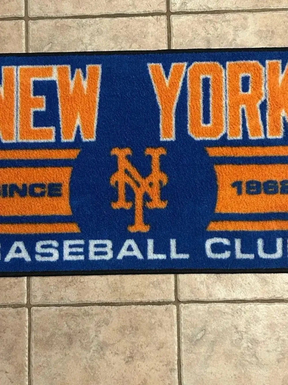 MLB New York Mets Starter Mat Door Accent Rug 19” x 30”